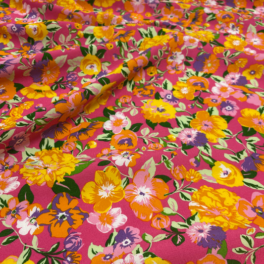Viscosa crepe Fantasia Floreale
