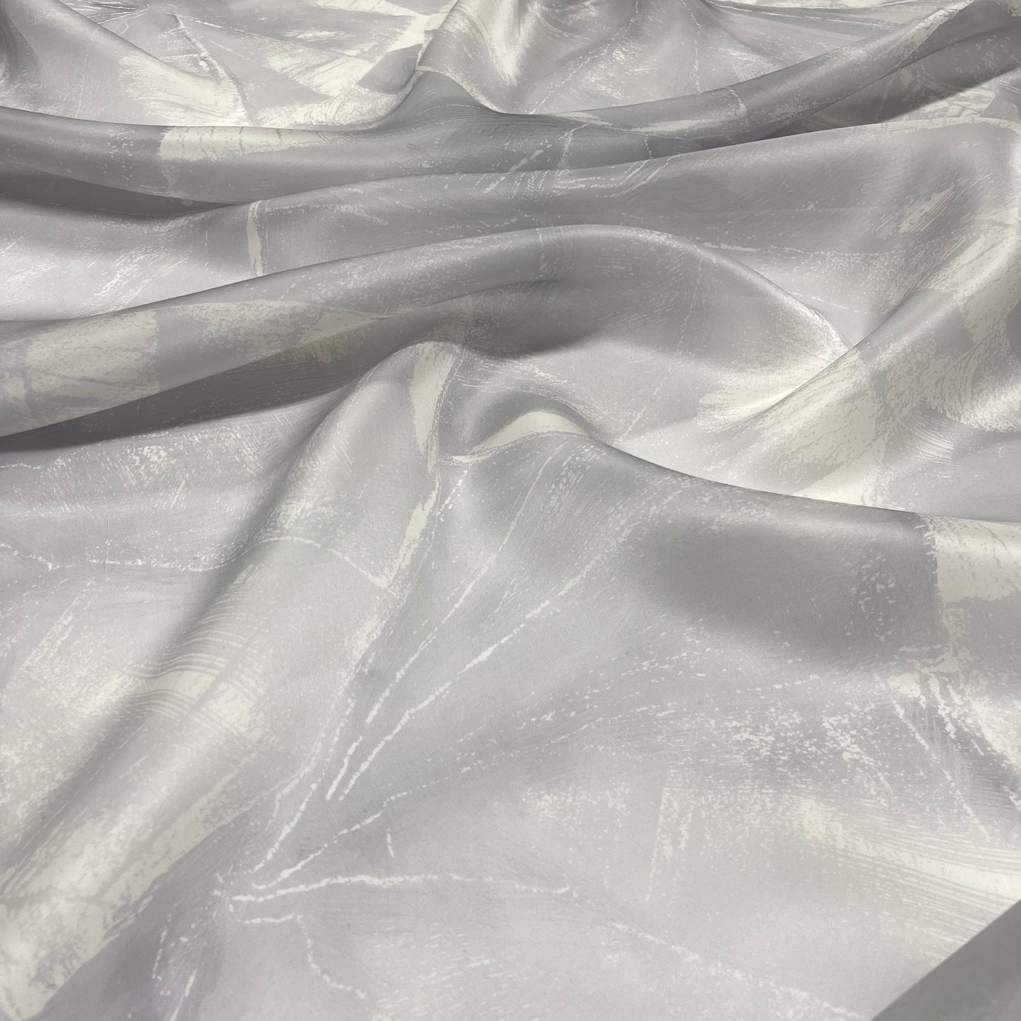 Organza di Seta – Astratto Grigio