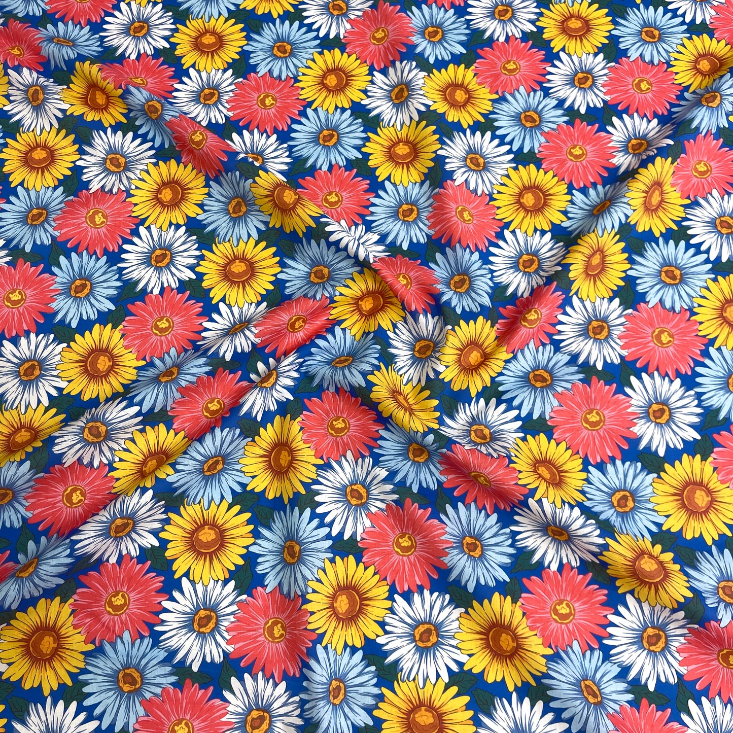 Cotone Fantasia - Margherite Multicolor