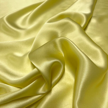Raso di Seta Giallo Limone