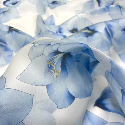 Silk Organza – Maxi Blue Floral