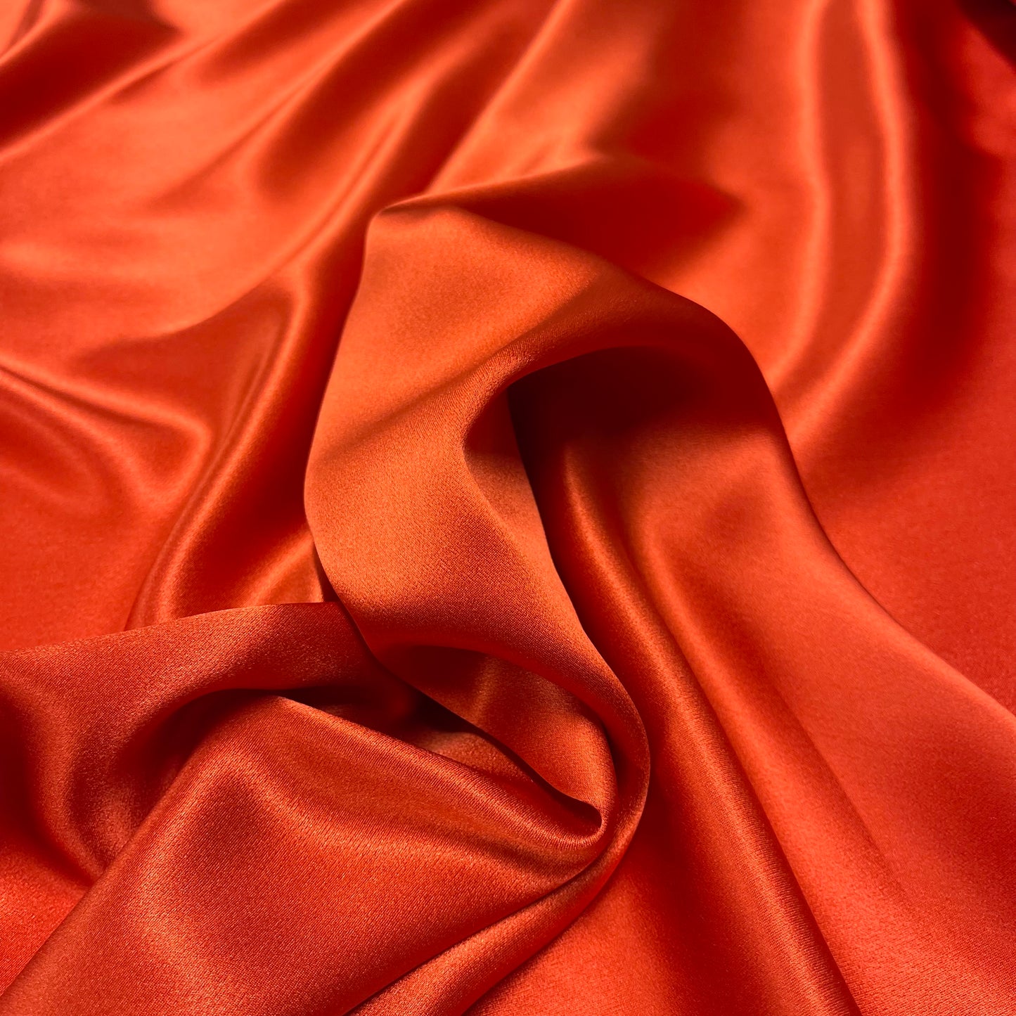 Orange Silk Satin