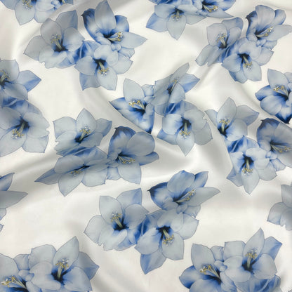 Silk Organza – Maxi Blue Floral