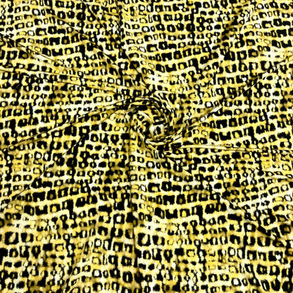 Jersey di Viscosa Fantasia Animalier Astratta
