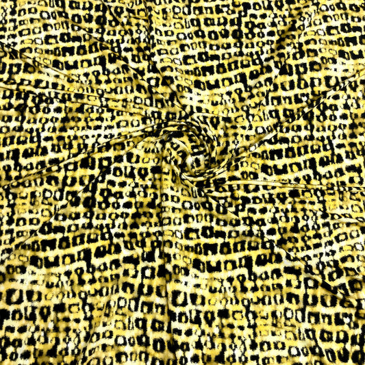 Jersey di Viscosa Fantasia Animalier Astratta