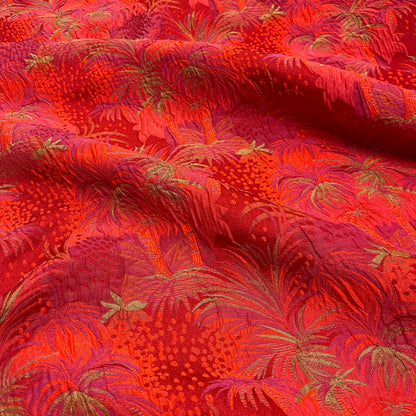 Tropical patterned jacquard