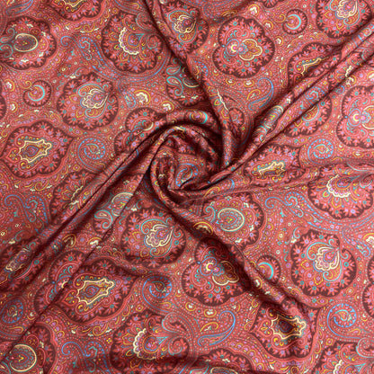 Twill di Seta Fantasia Cachemire – 1,90 × 1,40 m