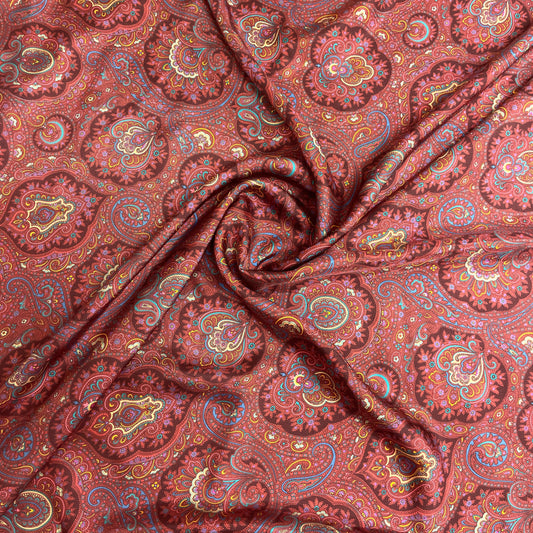 Twill di Seta Fantasia Cachemire – 1,90 × 1,40 m