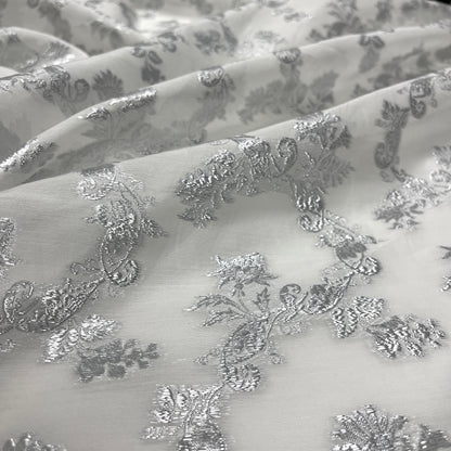 Fil Coupé Seta e Cotone -  Lurex Damascato