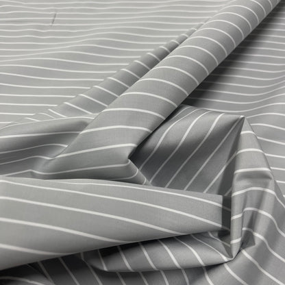 Cotone Popeline Riga Grigio