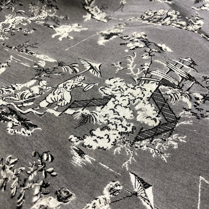 Jacquard Cotone - CD Toile de Jouy Grigio