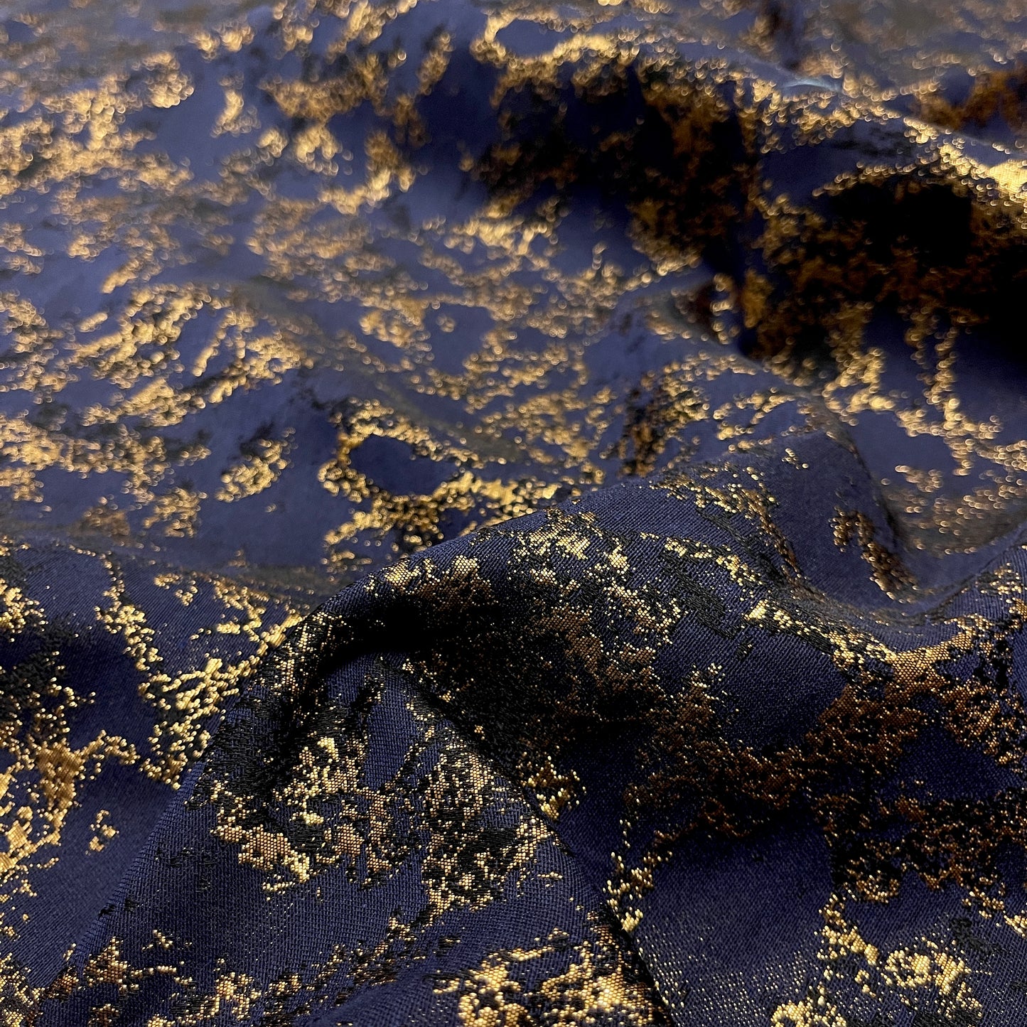 Jacquard  – Oro e Blu Scuro