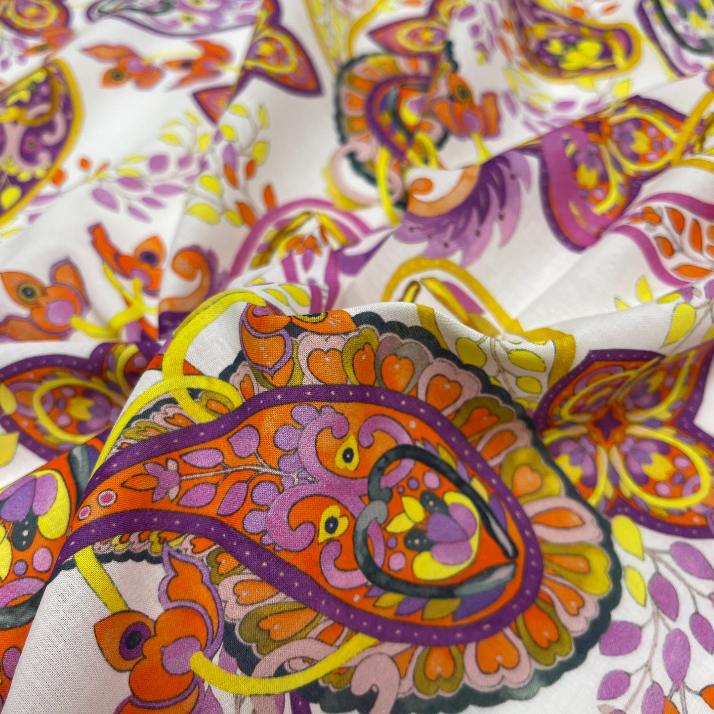 Cotone Leggero-Paisley multicolor