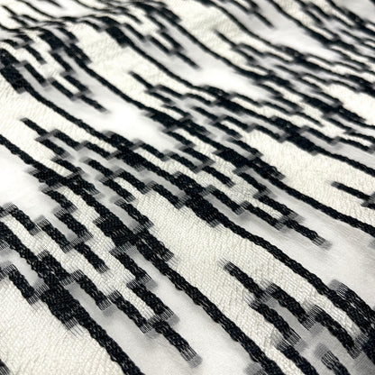 Fil Coupé Jacquard Floreale Lurex Acquamarina