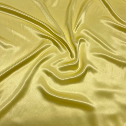 Raso di Seta Giallo Limone
