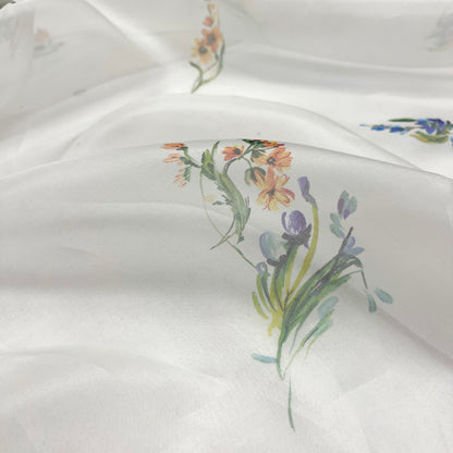 Organza di Seta - Micro Floreale