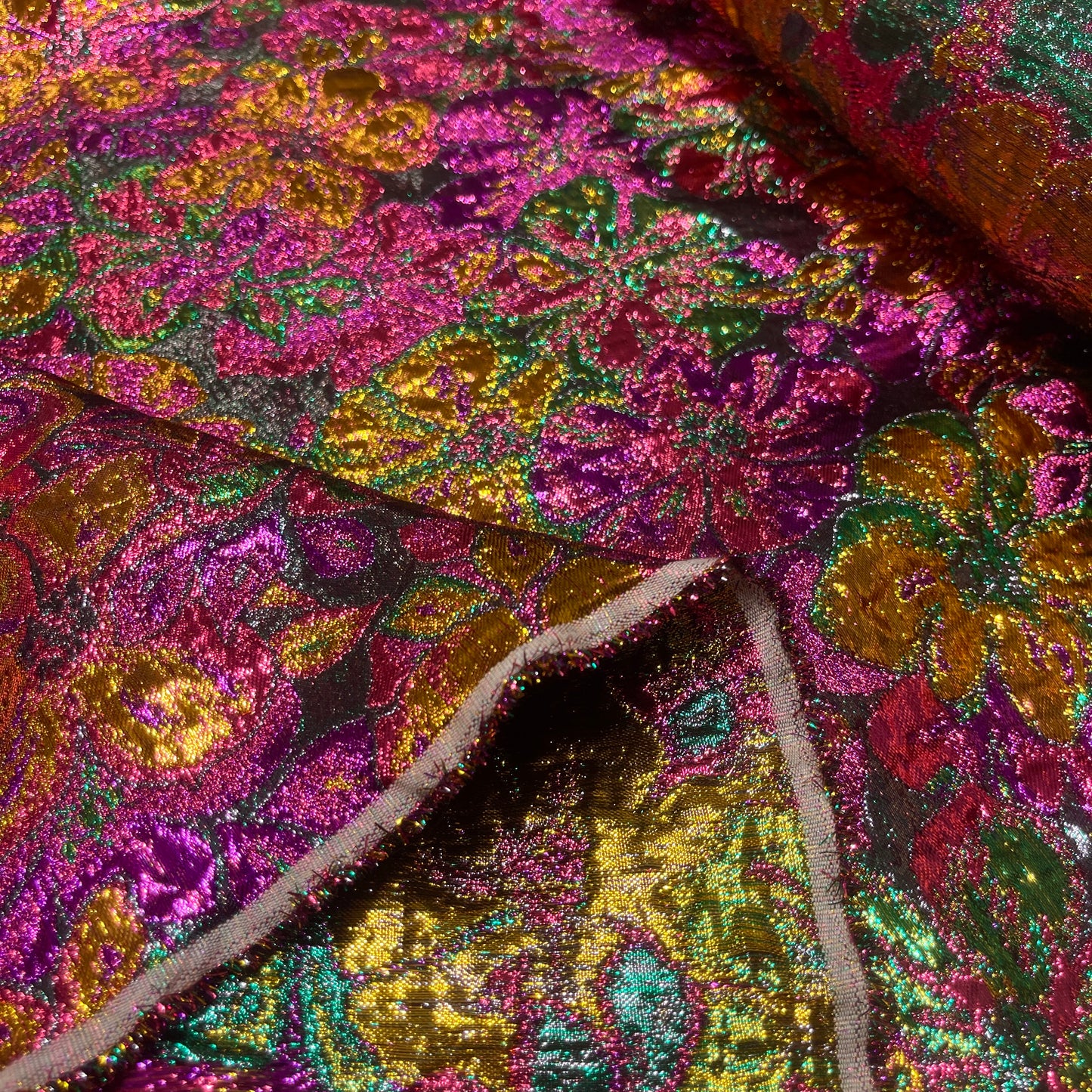 Jacquard Lurex Floreale Multicolor Luxury