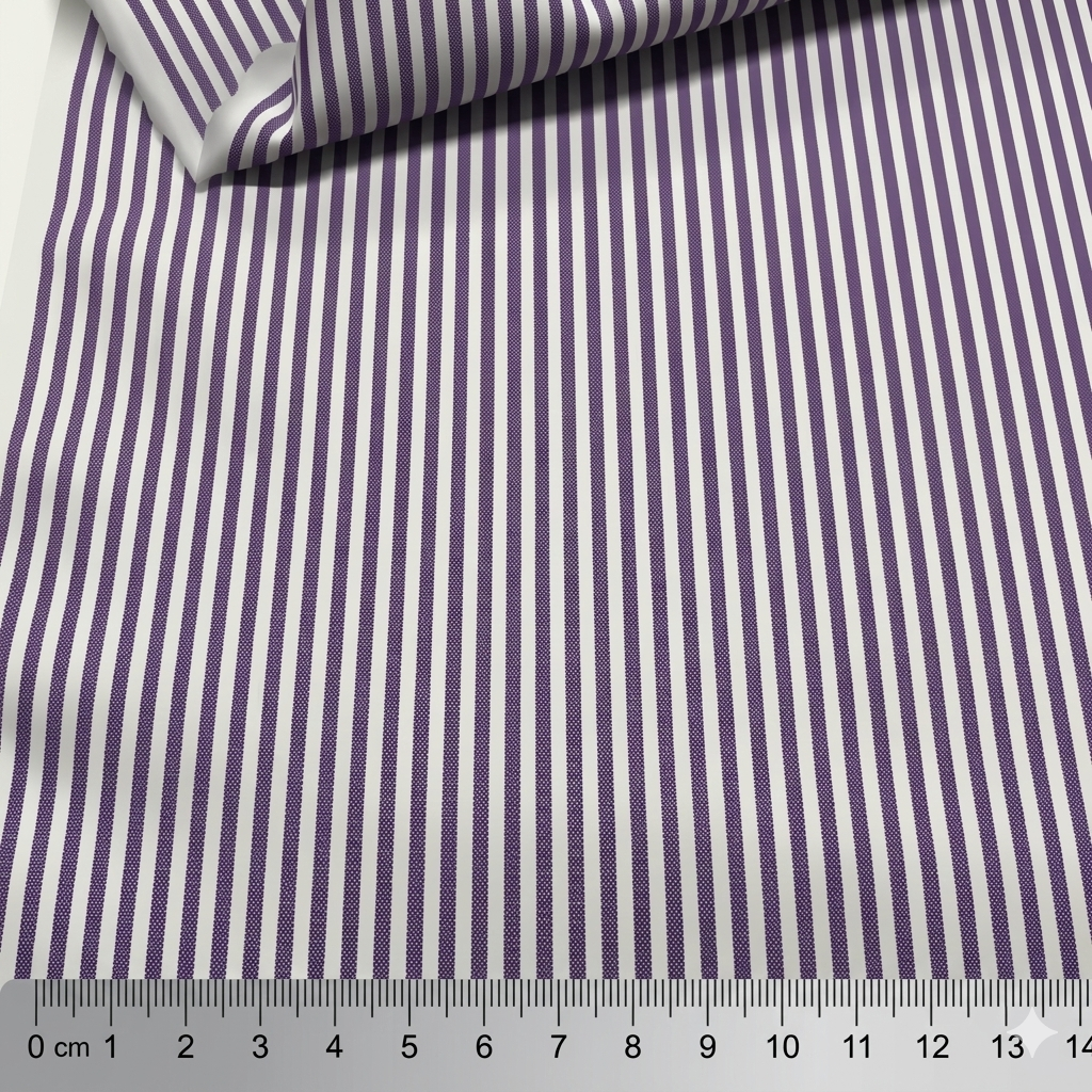 Cotone a Righe Viola  0.3