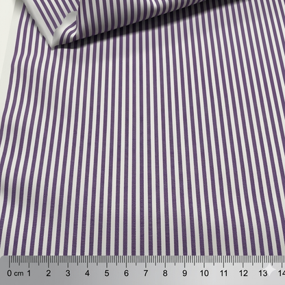 Cotone a Righe Viola  0.3