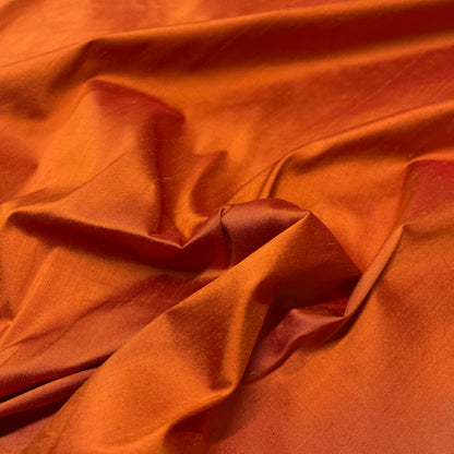 Orange Silk Shantung