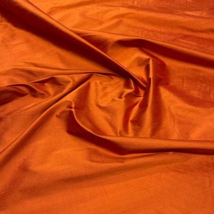 Orange Silk Shantung