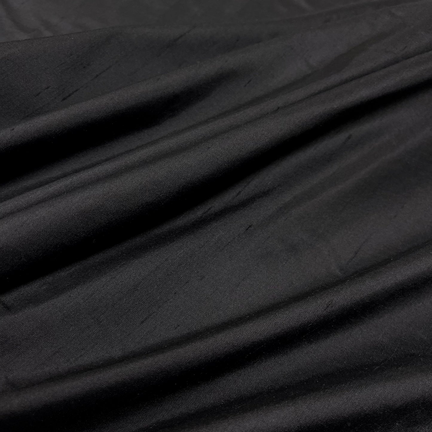 Black Silk Shantung