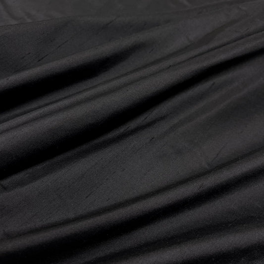 Black Silk Shantung