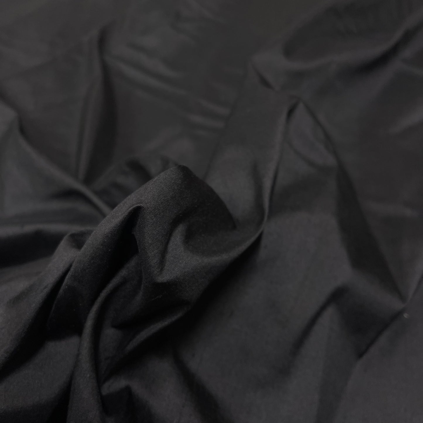 Black Silk Shantung