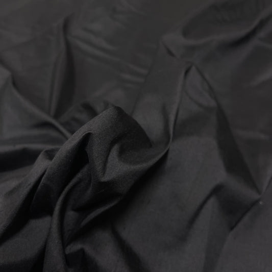 Black Silk Shantung