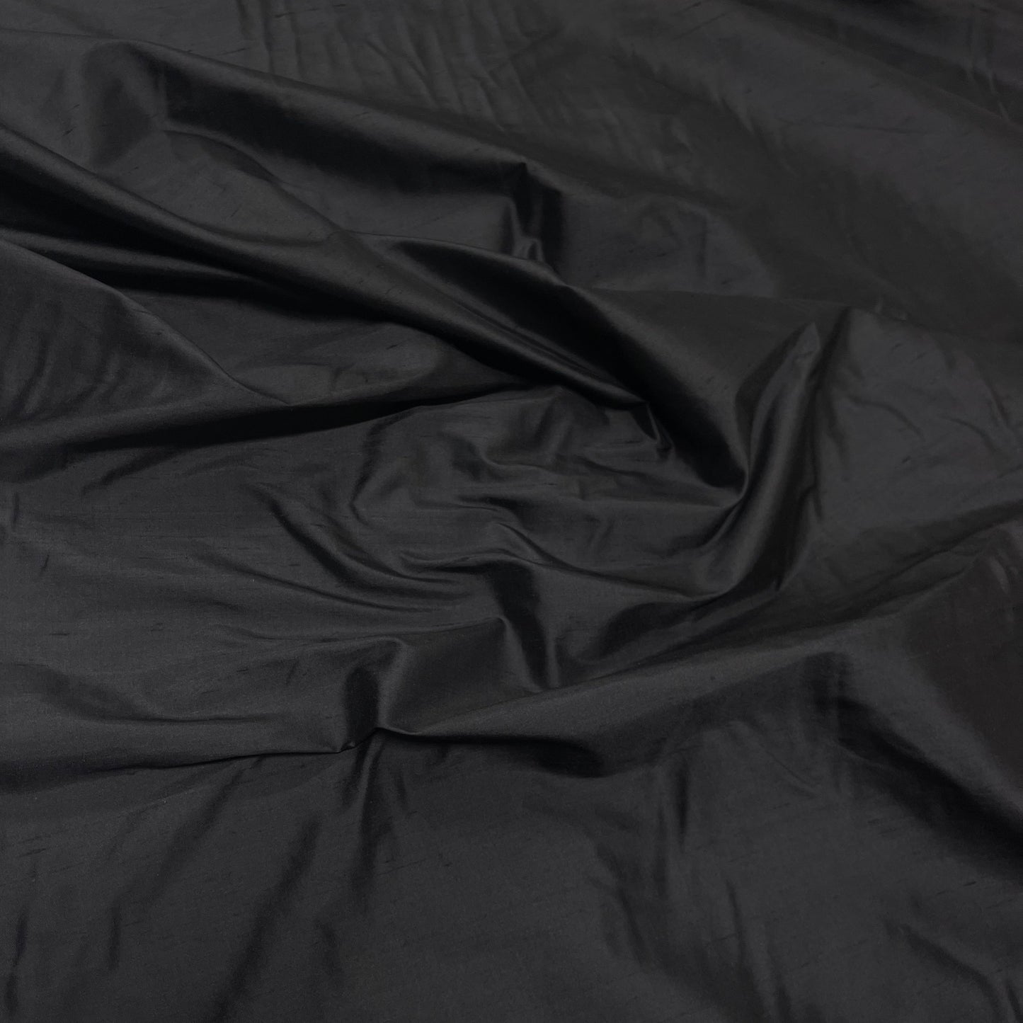 Black Silk Shantung