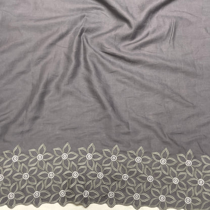 Lino con Bordo Ricamato Floreale