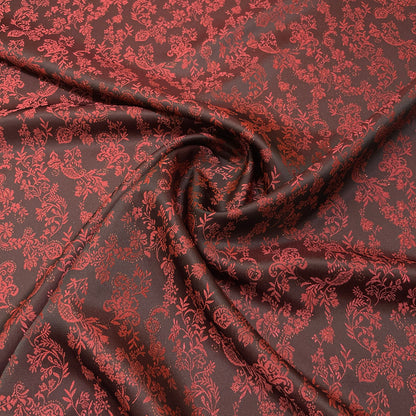 Jacquard floreale ramage metallizzato