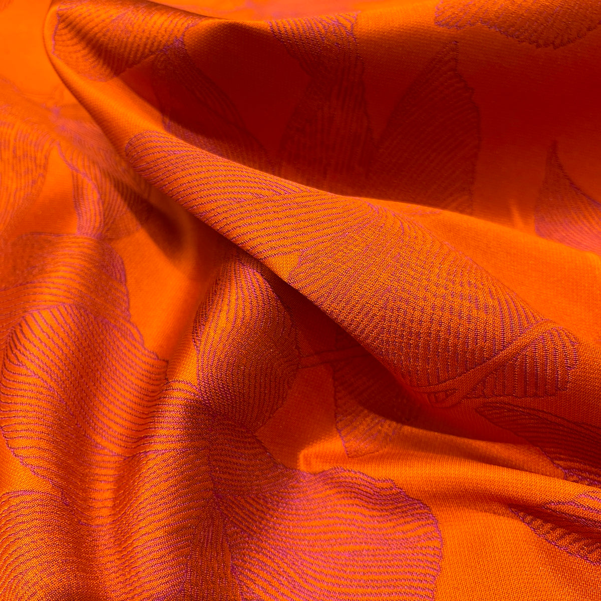 Jacquard in poliestere doppio floreale - trama