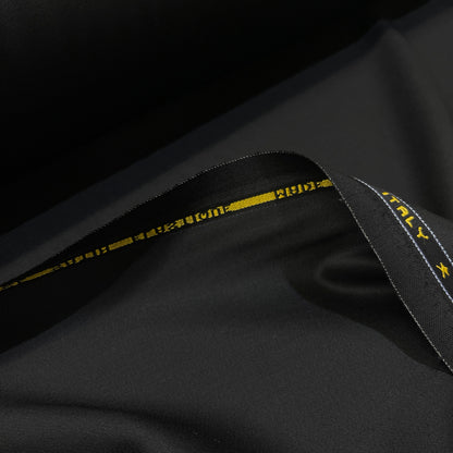Lana vergine stretch Made in Italy - dettaglio cimossa