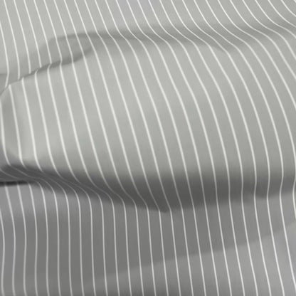Cotone Popeline Riga Grigio