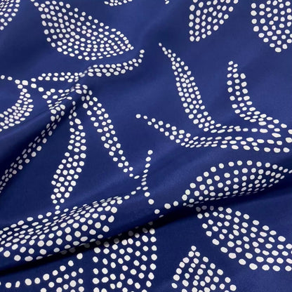 Seta Crepe Fantasia Blu