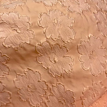 Jacquard Silk Peach Flower