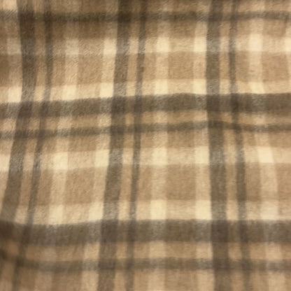 Baby Llama – Short Pile Check Beige