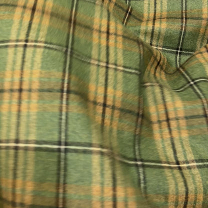 Pura Lana Tartan – Verde e Ocra
