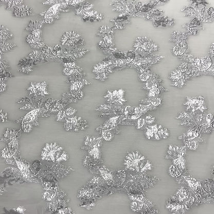 Fil Coupé Seta e Cotone -  Lurex Damascato