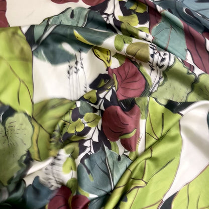 Twill di Seta Fantasia Tropicale