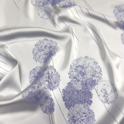 Viscose Cady Jacquard - Lilac Flowers