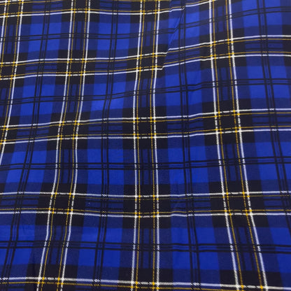 Crêpe de Chine Pura Seta – Tartan Grafico