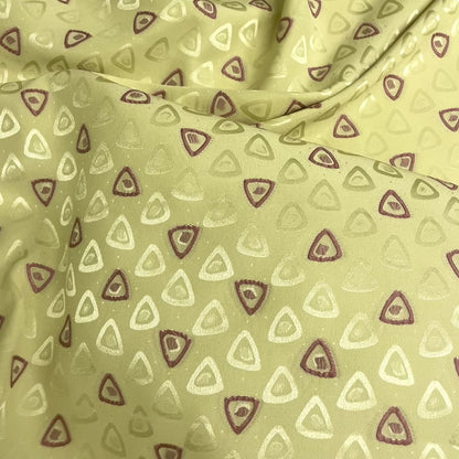 Seta Jacquard Geometrica Verde Salvia – 1,40 × 1,40 m