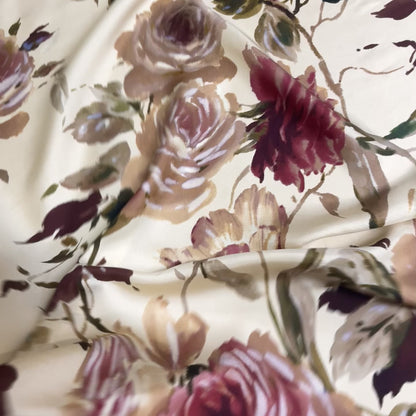 Twill di Seta Floreale Rose| 1,70 × 1,40 m