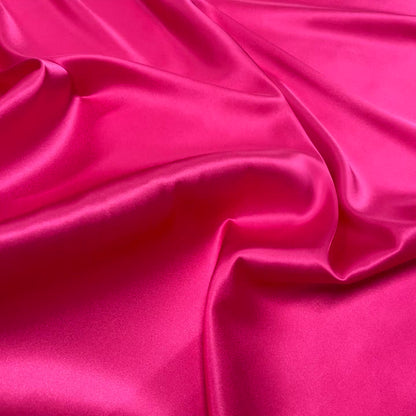 Raso di Seta Elasticizzato Fucsia
