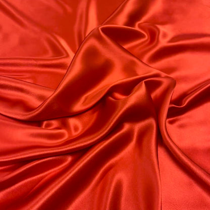 Orange Silk Satin