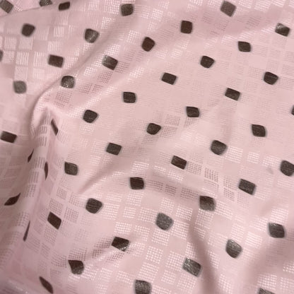 Seta Jacquard Rosa Geometrica – 2,10 × 1,40 m