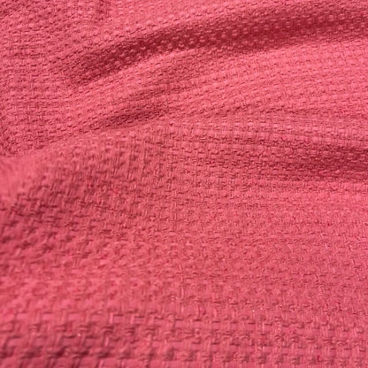 Coral Cotton Tweed