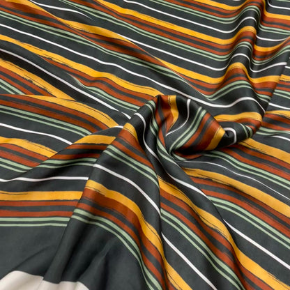 Viscosa Satin Righe Multicolor